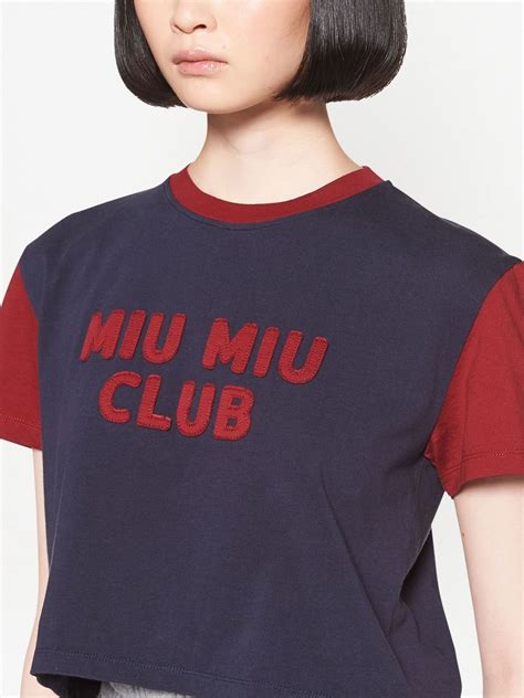 farfetch miu shirts.